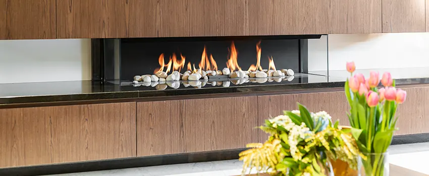 Double-height Fireplace Design Refurbishment in Linda, California